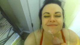 Big Eyes Milf Gets Plastered In Hot Cum Gif - Alix Lynx Pov Gif
