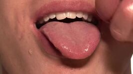 Cumming On His Tongue 2 Gif - Leeanna Licks Gif