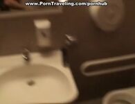 Public Bathroom Gif - Brett Rossi Eaten Out By Black Guy Gif