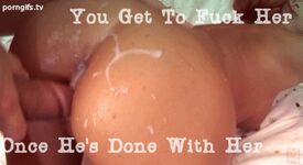 Cuck Cleaning - Gay Anal Creampie Closeup Gif